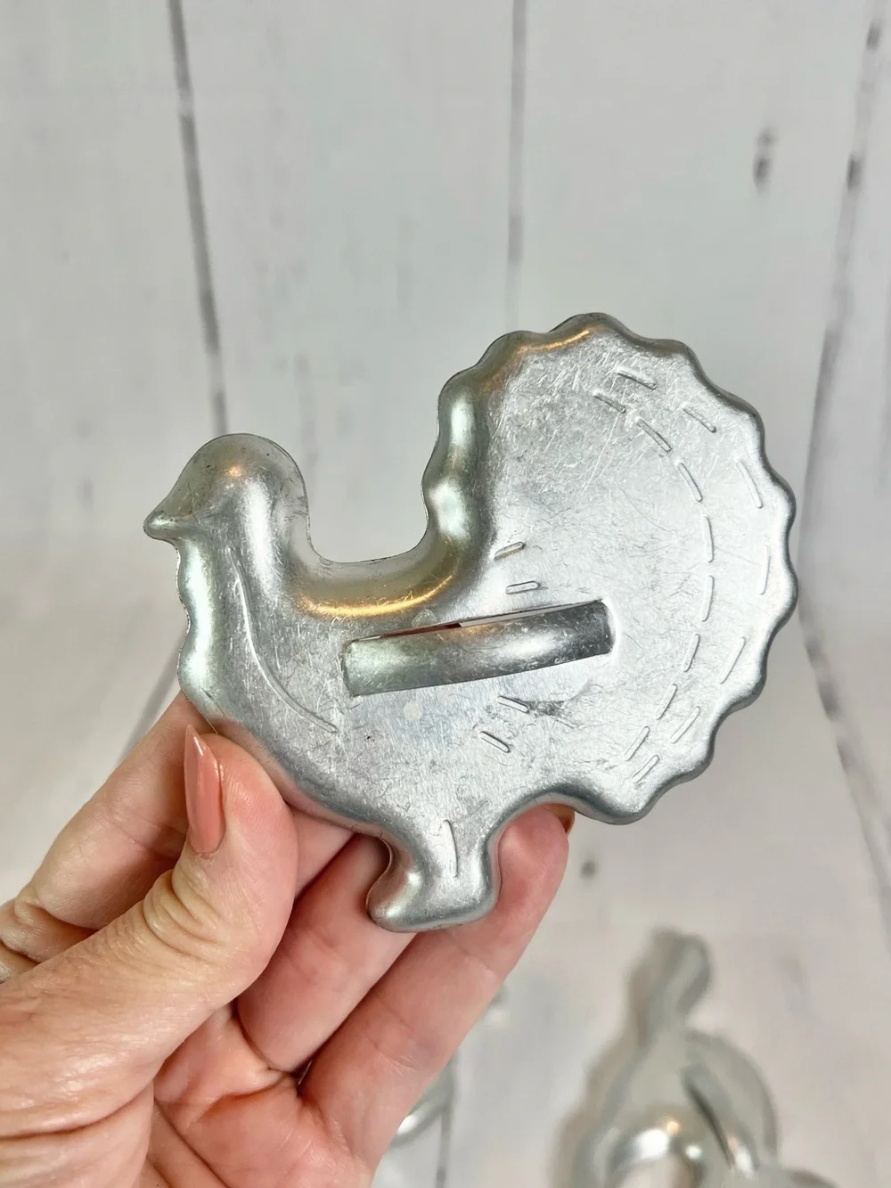 Vintage Mirro Aluminum Cookie Cutters Lot Mid Century Halloween Witch Cat Turkey